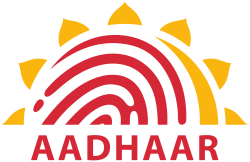 Aadhaar national digital identity programme logo India