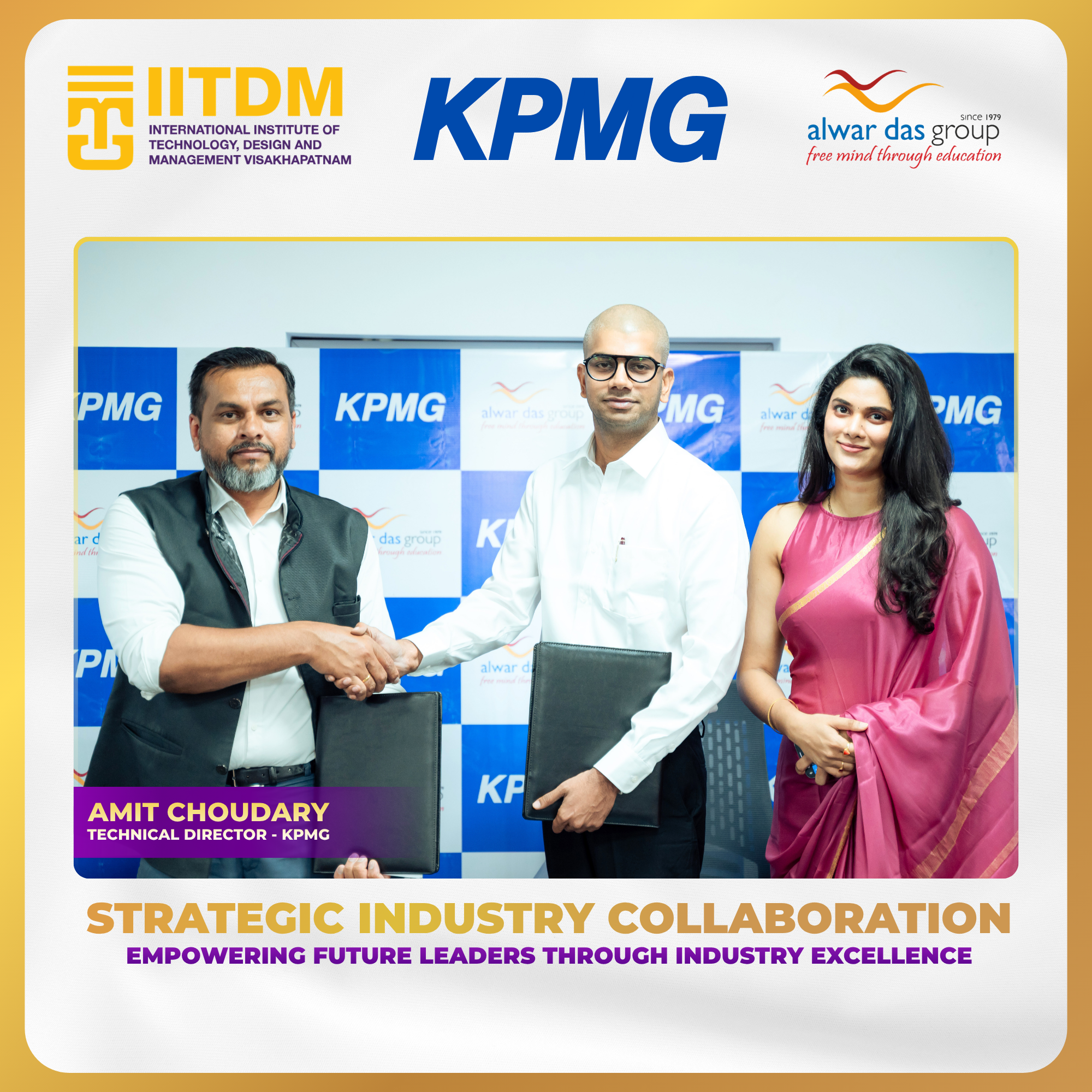 KPMG Technical Director Amit Choudary with Alwar Das Group leadership